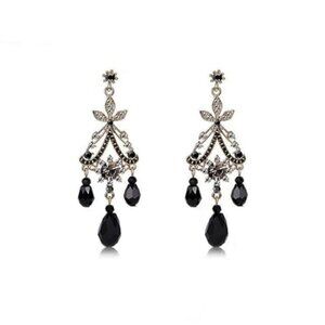 Black Dangle Earrings Vintage‎ Boho Drop Earrings